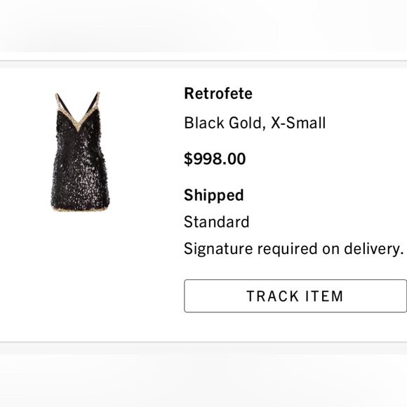 Retrofete NEW W/ TAGS Hand Sequined Women’s Mini Dress size X-Small - Picture 7 of 7